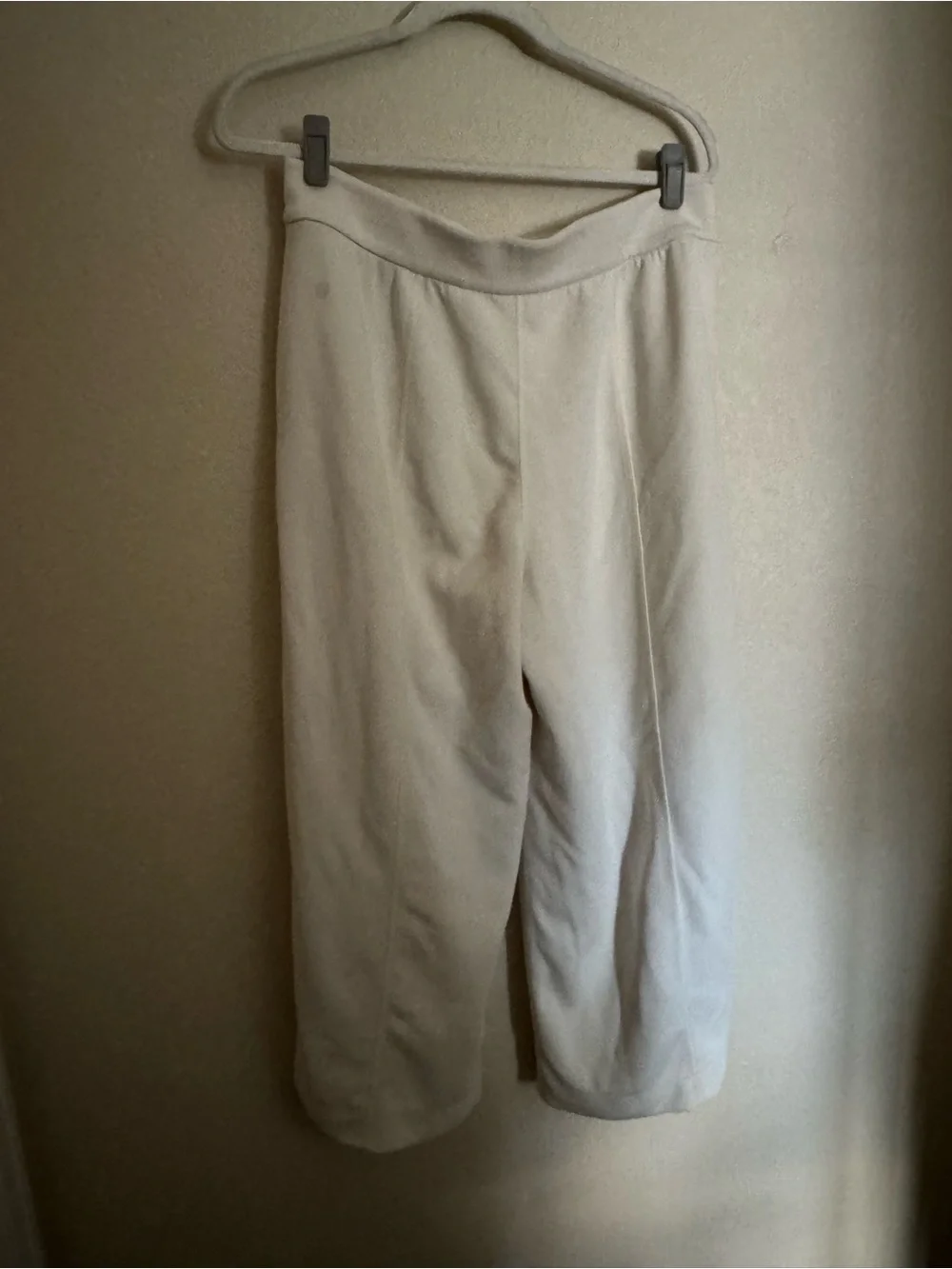 lululemon Softstreme High-Rise Wide-Leg Cropped Pant Sz L Light Ivory